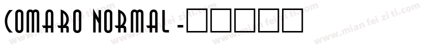 Comaro Normal字体转换